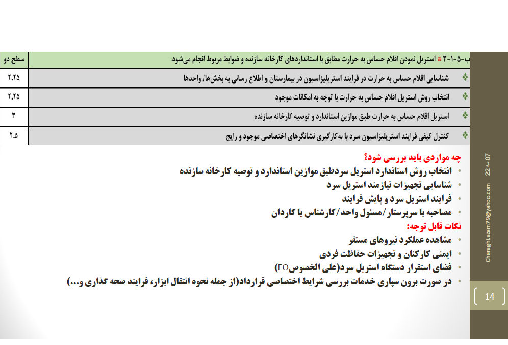 سنجه کنترل عفونت با ذکر جزئیات ویرایش پنجم